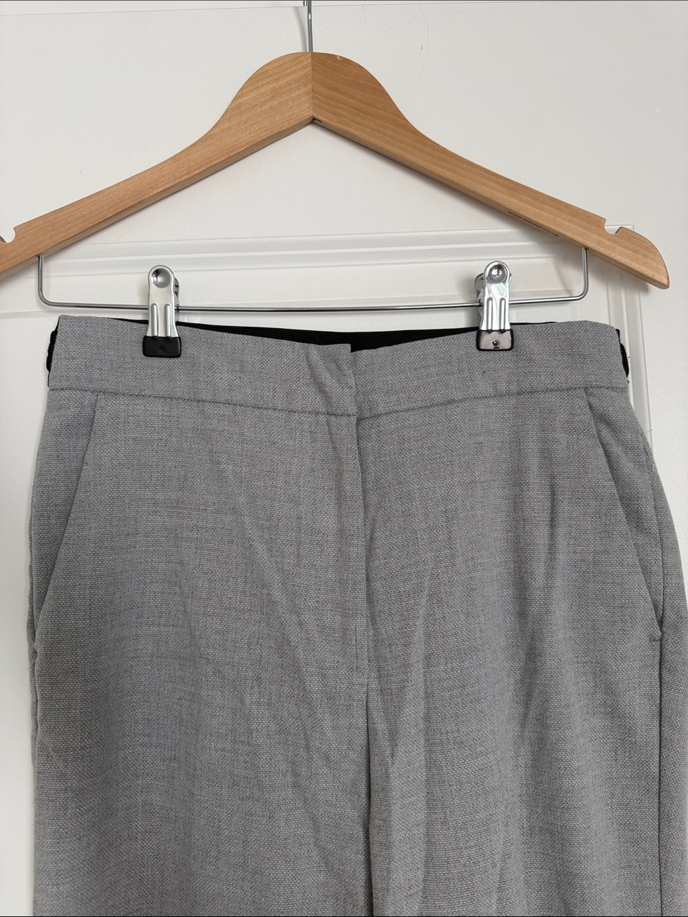 Zara Light Grey Women's Tailored Trousers